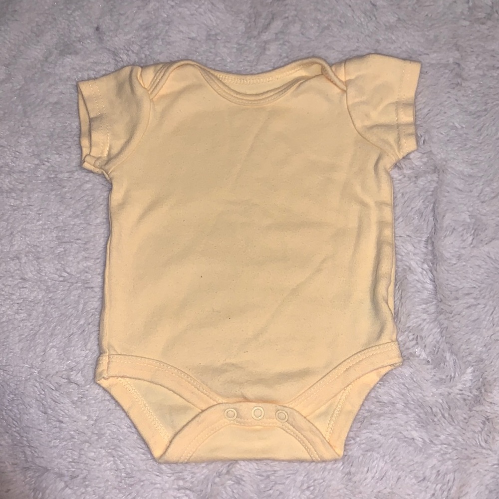 (3 for $10) yellow chick pea bodysuit